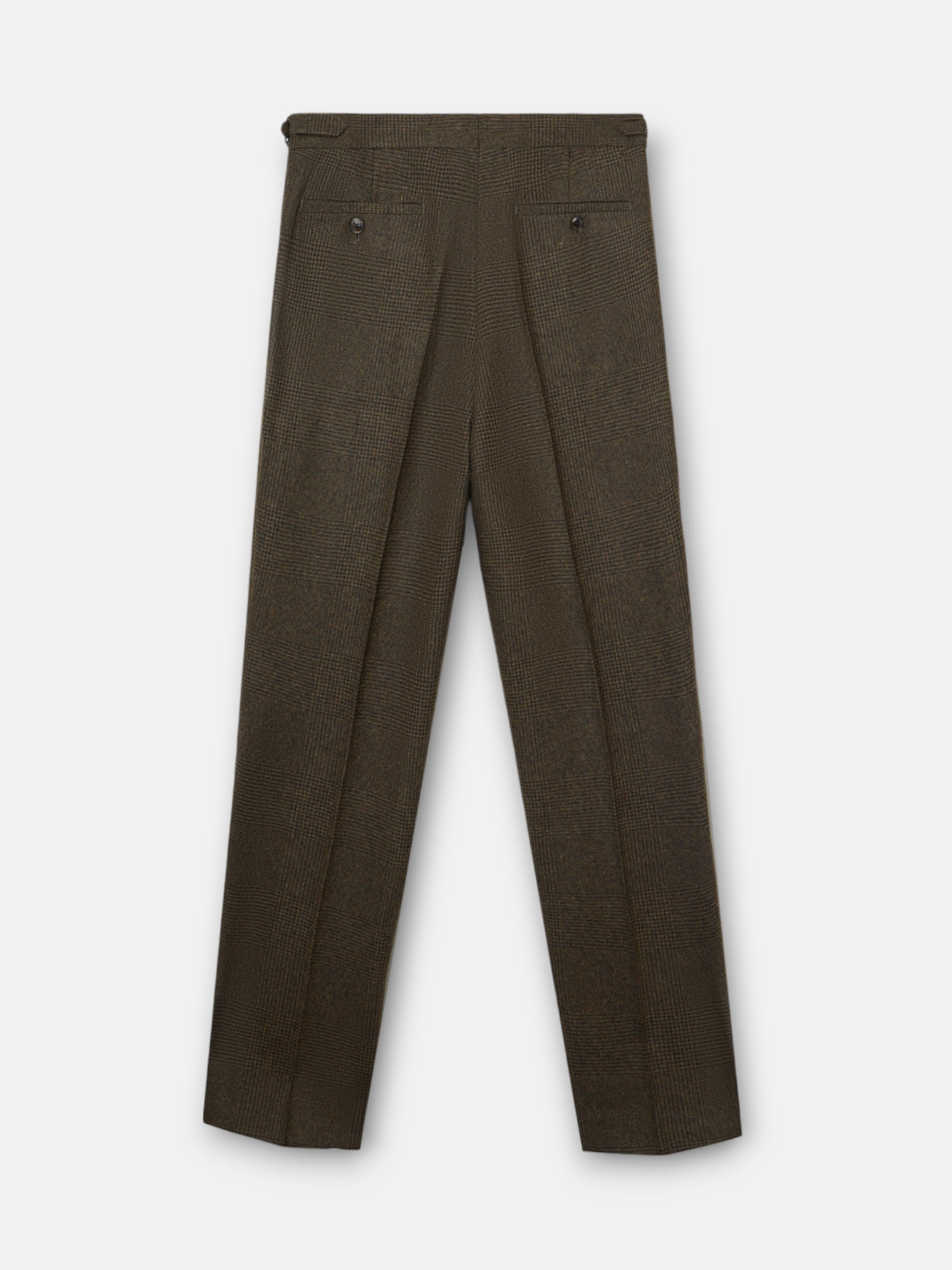 Pantalon traje unique gales verde marron