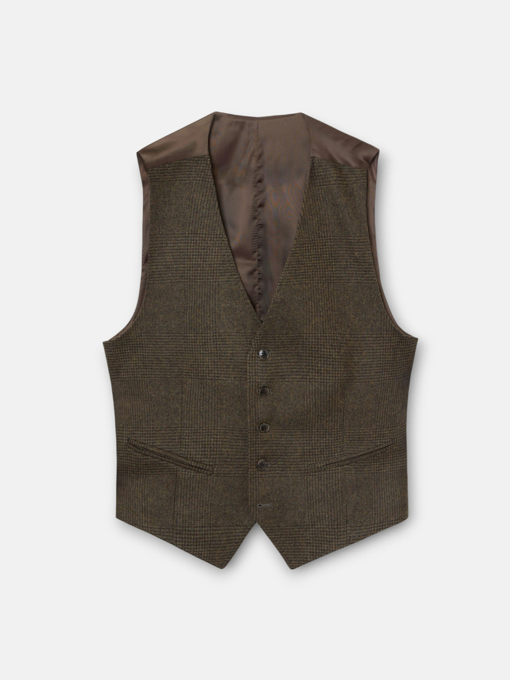 Chaleco traje unique gales verde marron