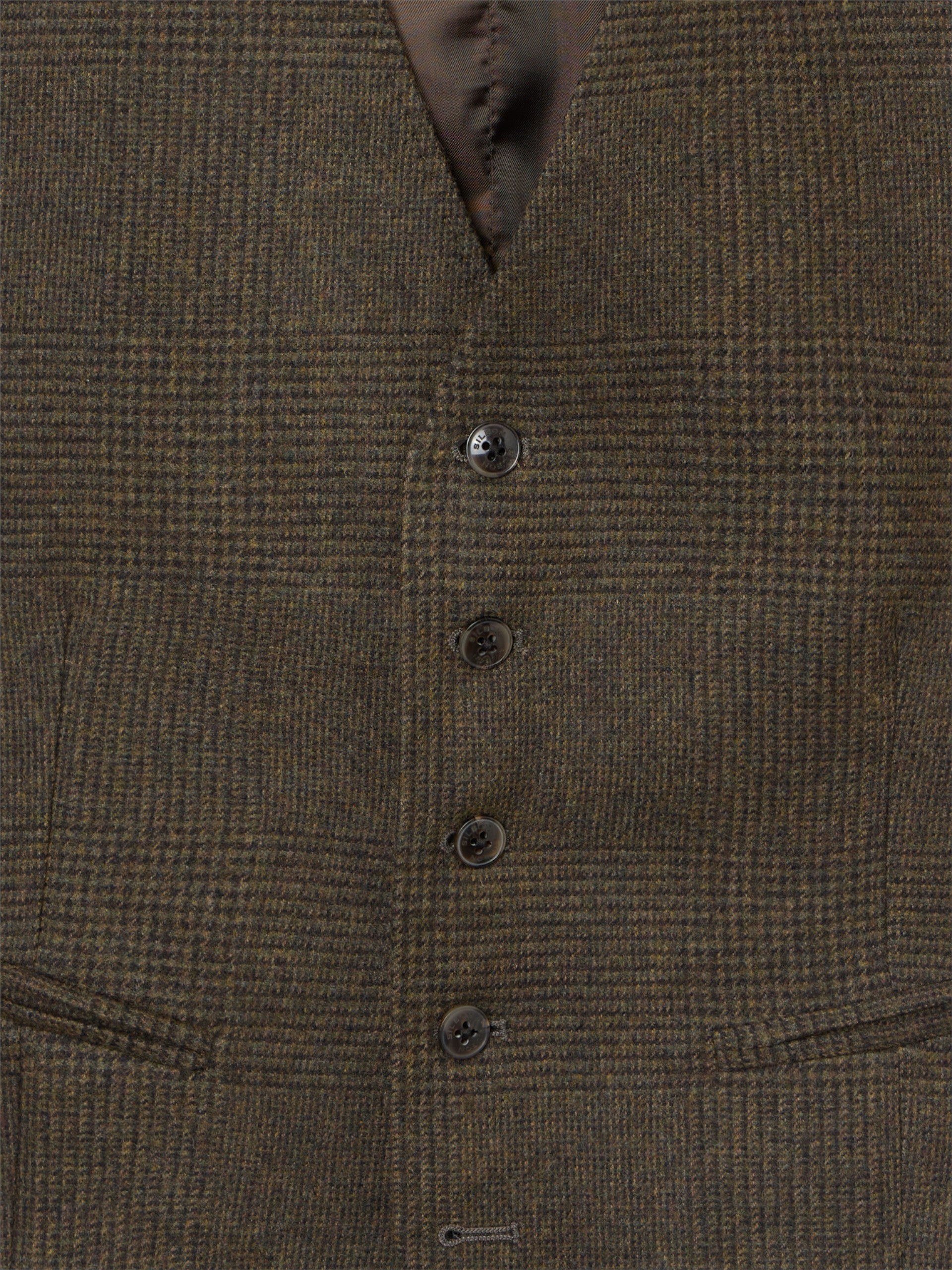 Chaleco traje unique gales verde marron