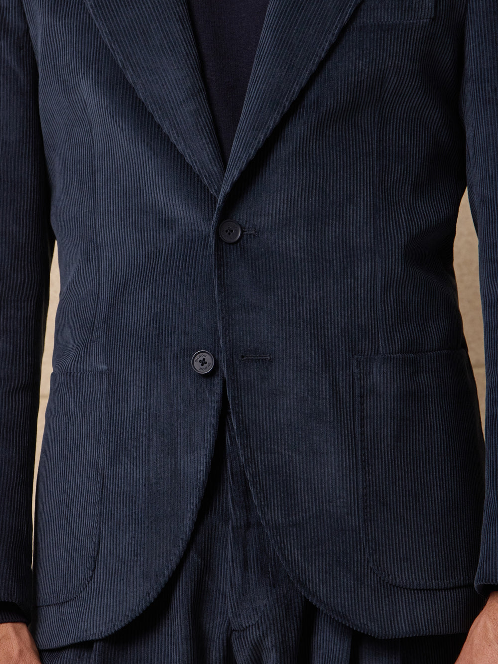 Americana traje unique pana azul marino