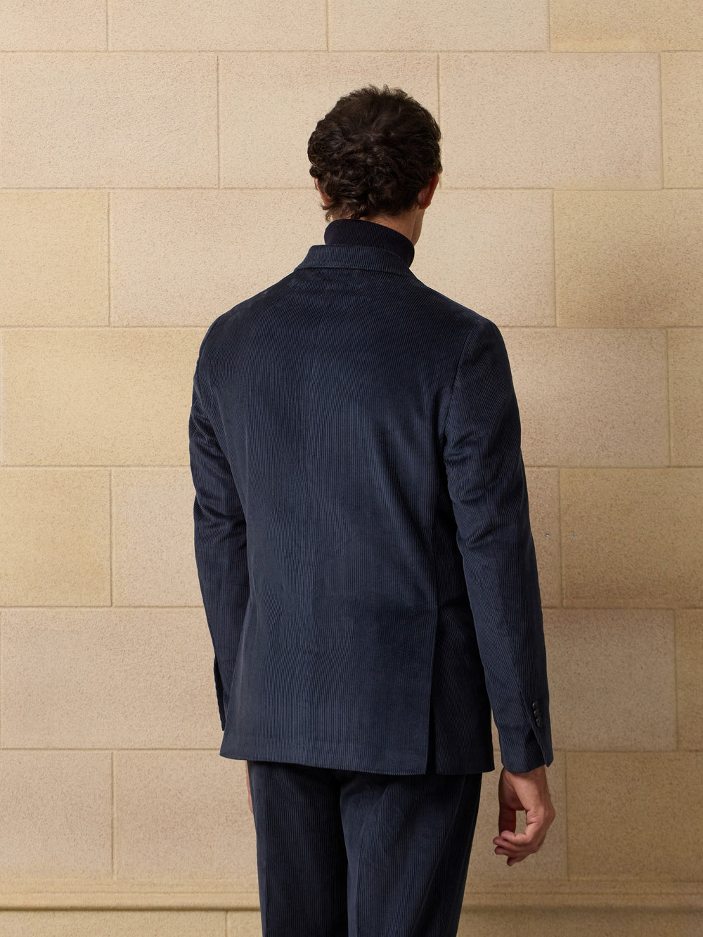 Americana traje unique pana azul marino