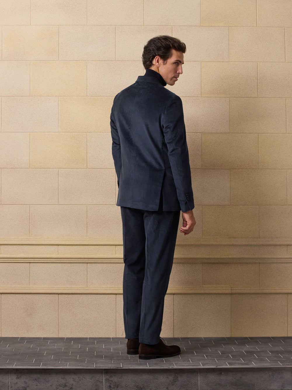 Americana traje unique pana azul marino