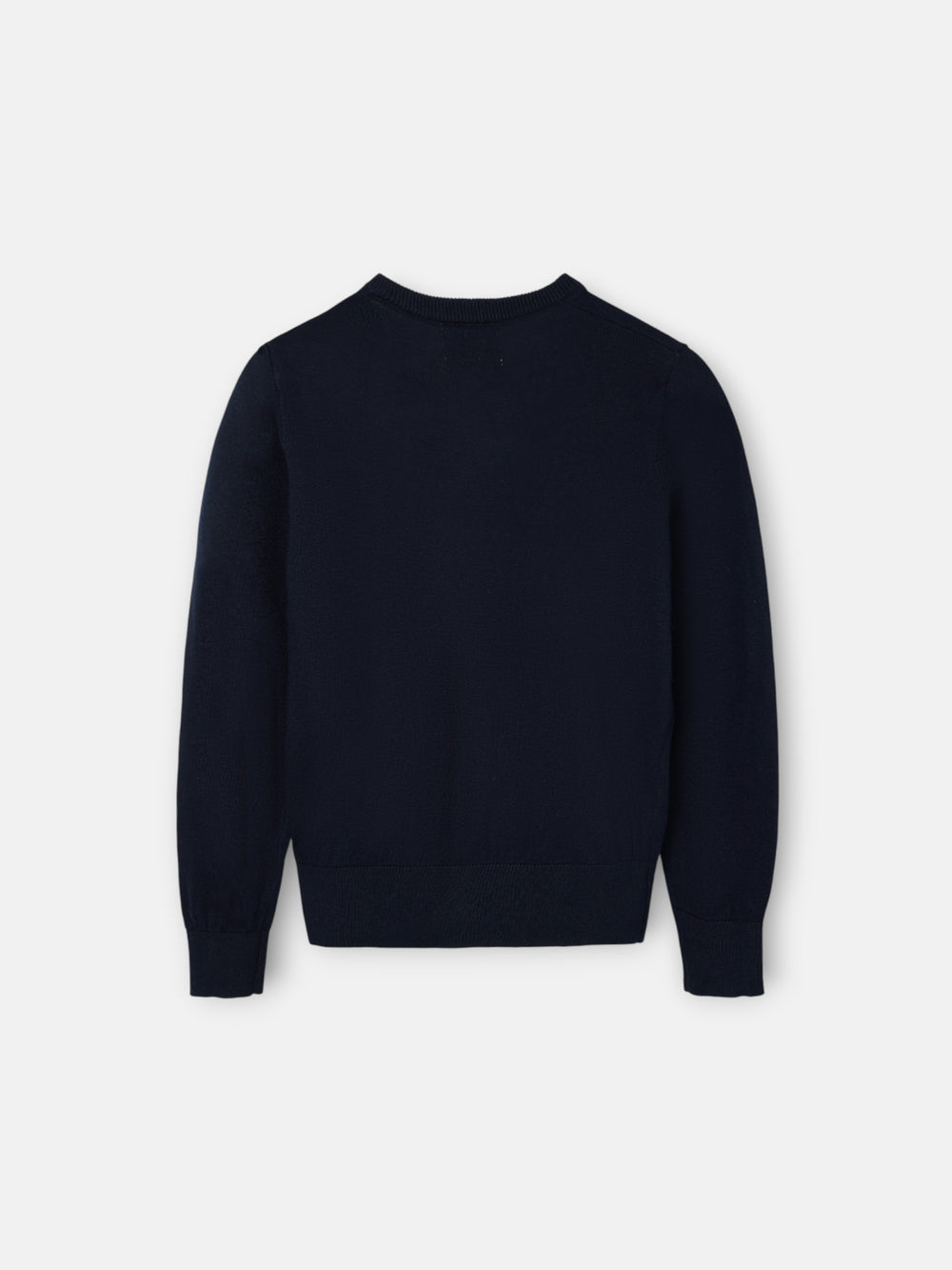 Camisola de criança decote em V azul-marinho