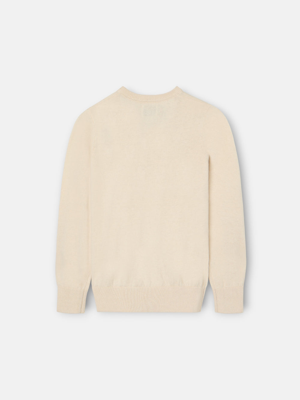 Camisola de criança bege com decote em V