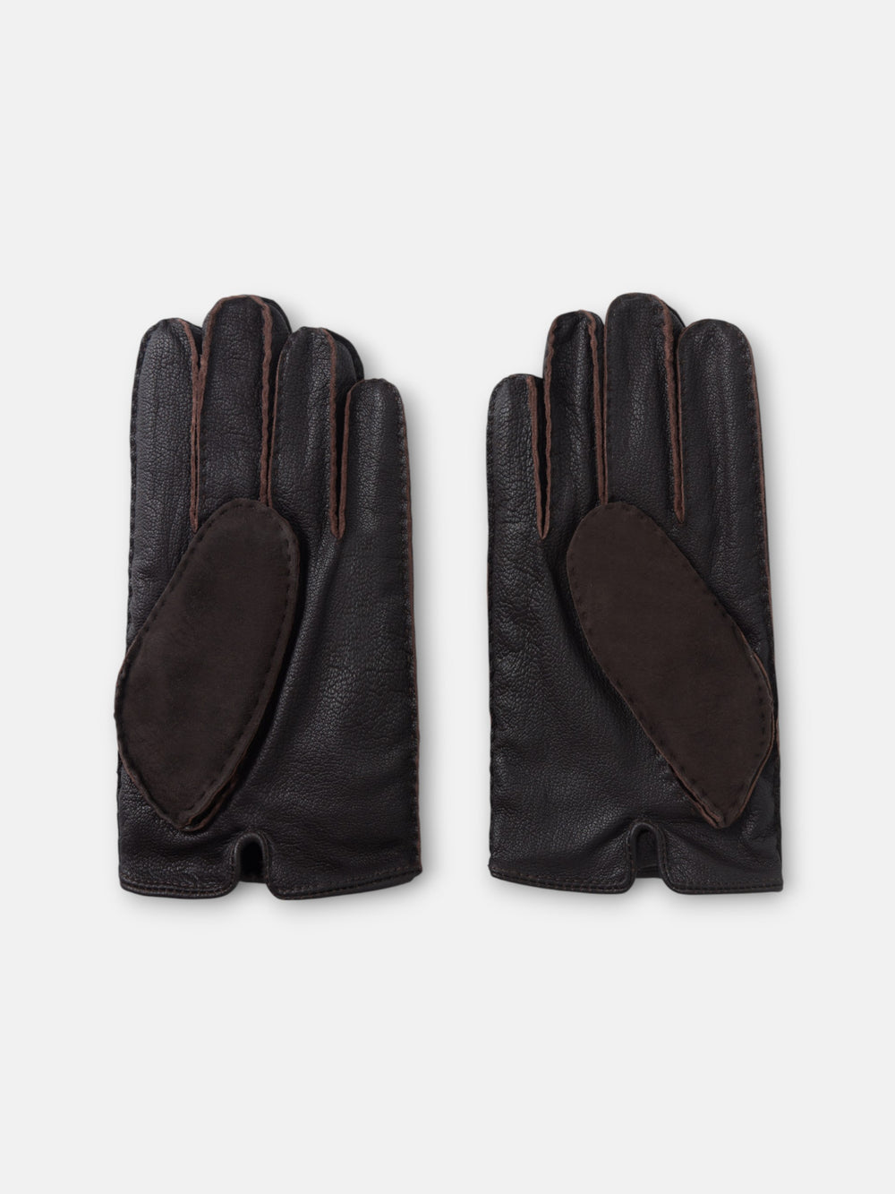 Guantes unique piel marron