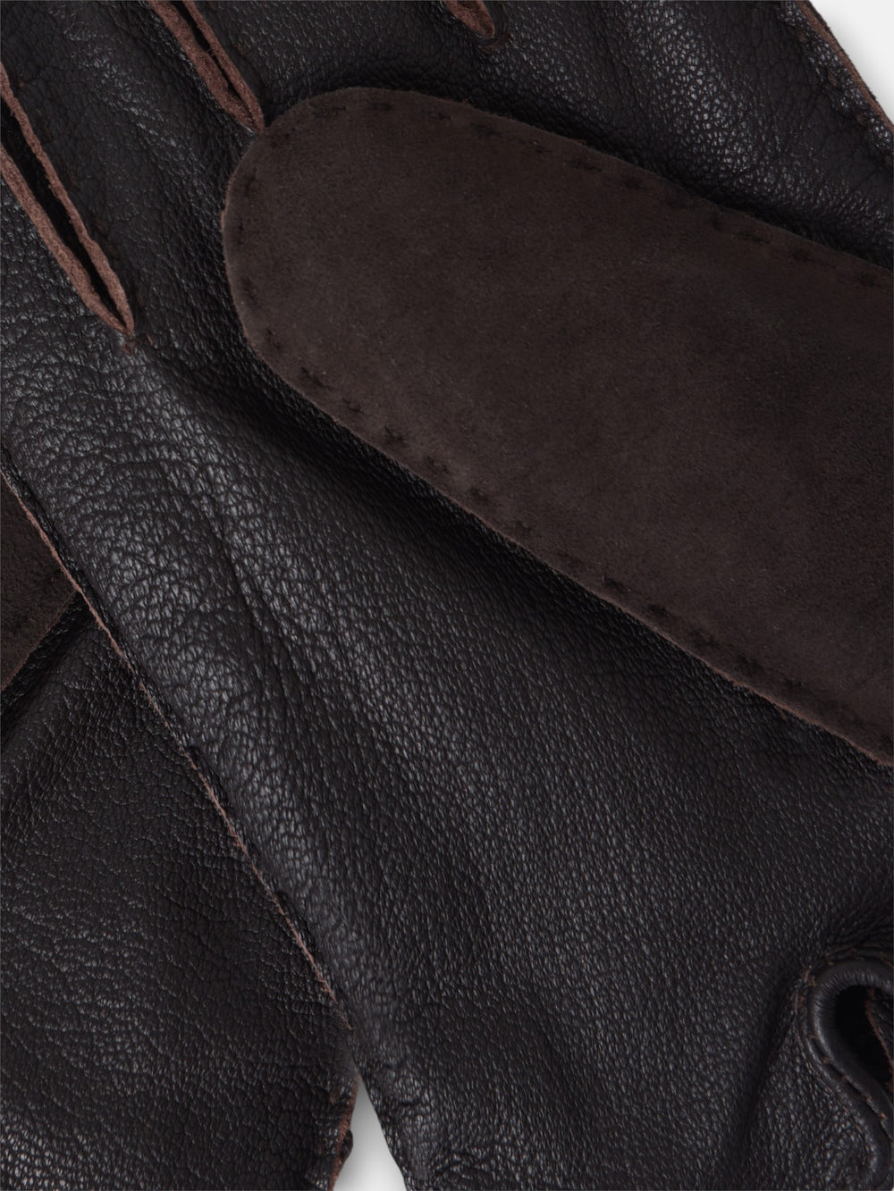 Guantes unique piel marron