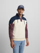 Sudadera relaxed fit multicolor crema