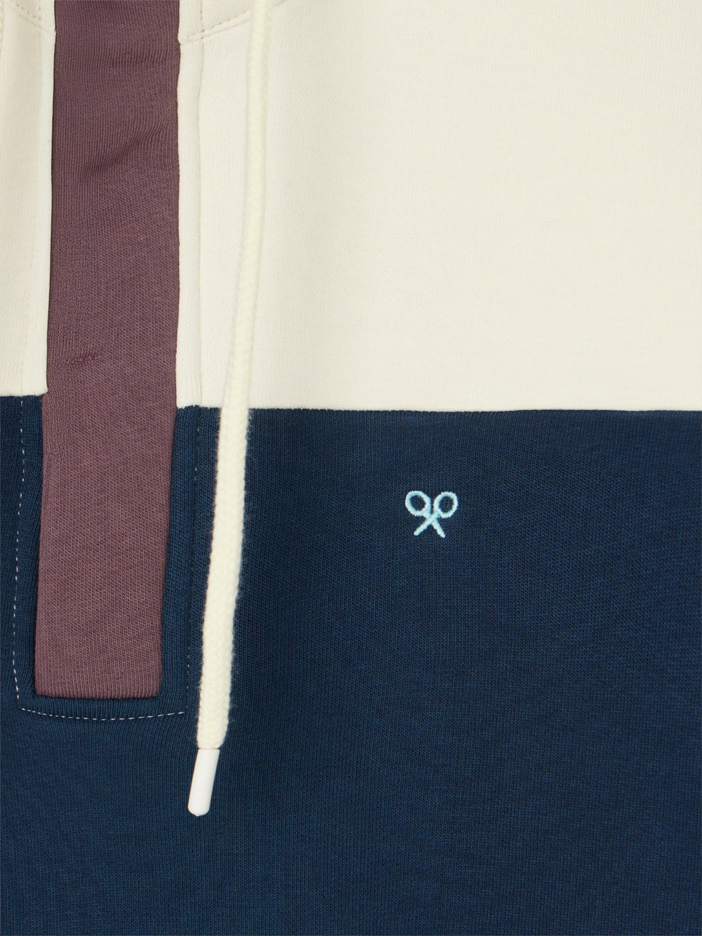 Sudadera relaxed fit multicolor azul marino