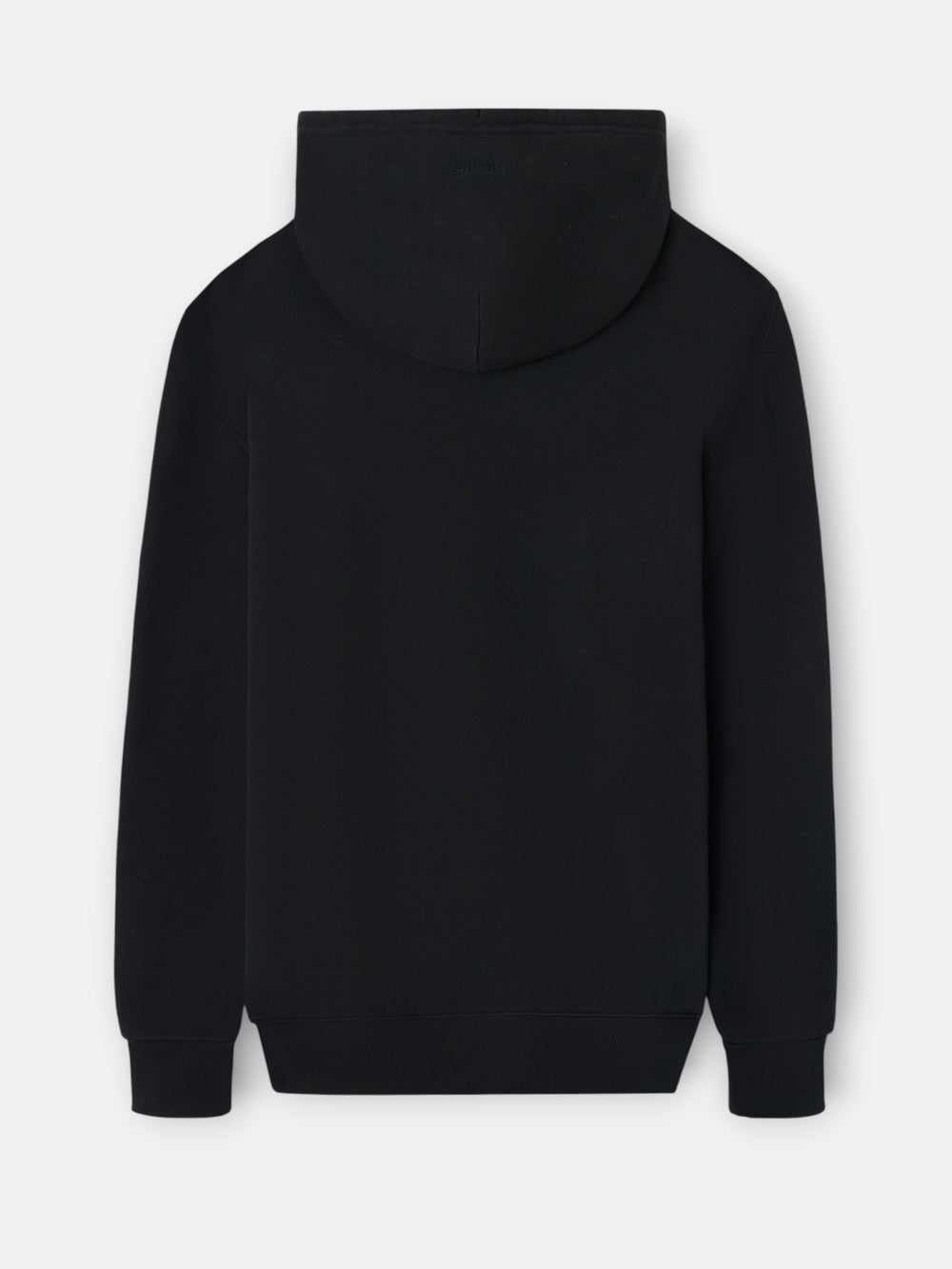 Sweat-shirt à capuche noir coupe décontractée foncé