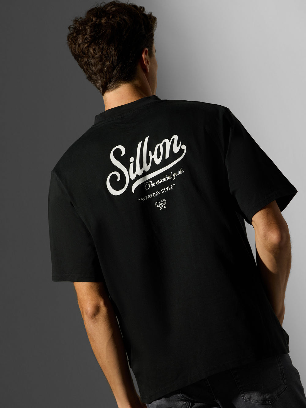 Camiseta dark special fit silbon negra