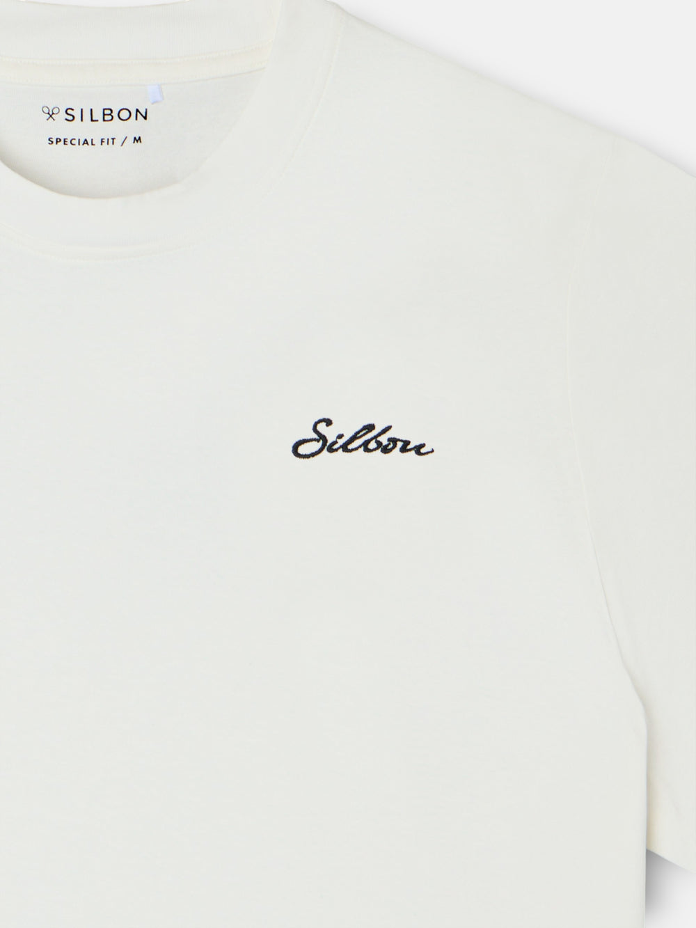 Camiseta dark special fit silbon rackets crema