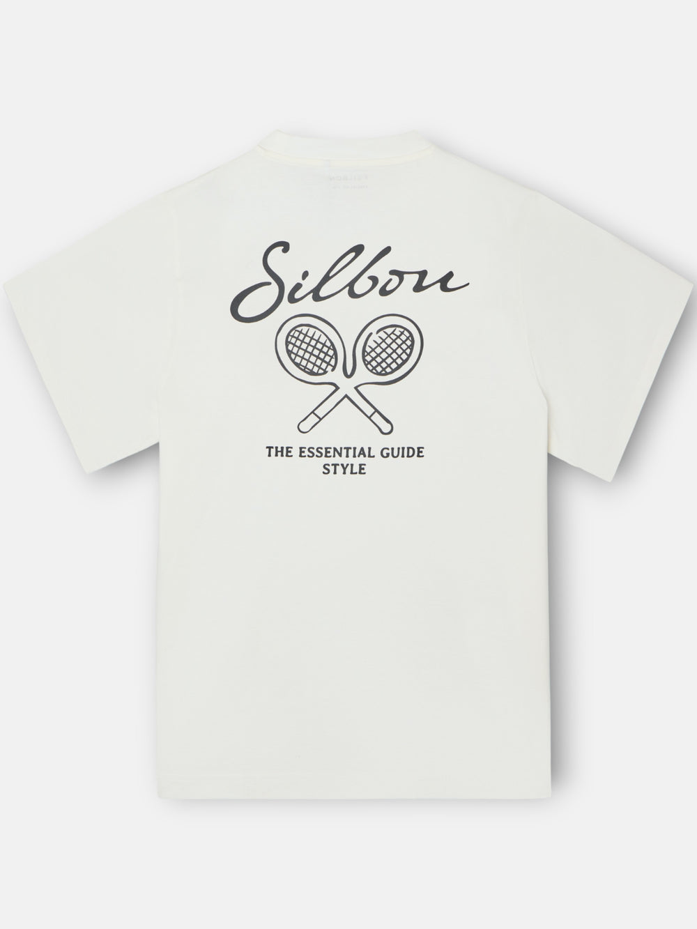 Camiseta dark special fit silbon rackets crema
