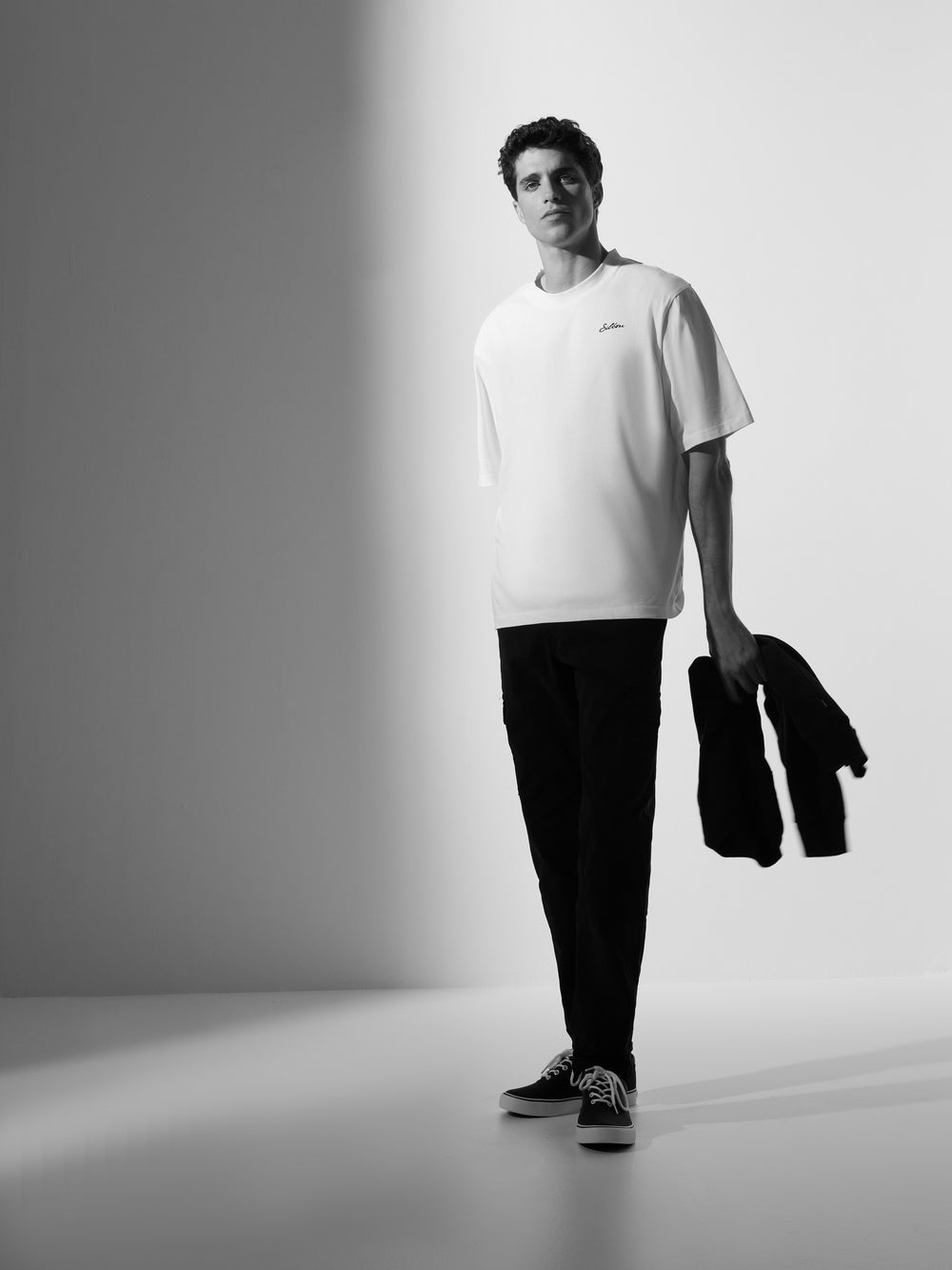 Camiseta dark special fit silbon rackets crema