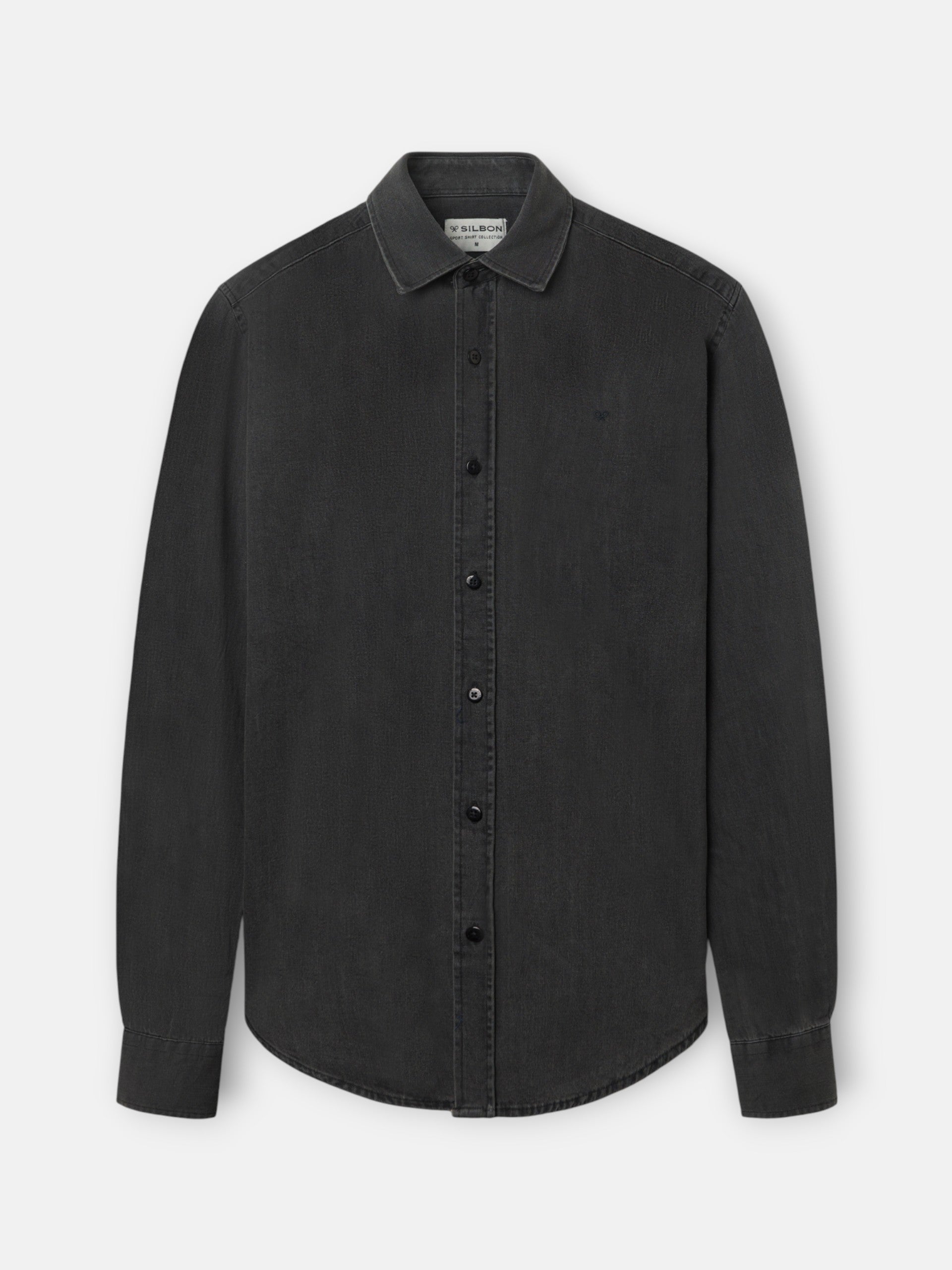 Camisa sport dark jeans gris