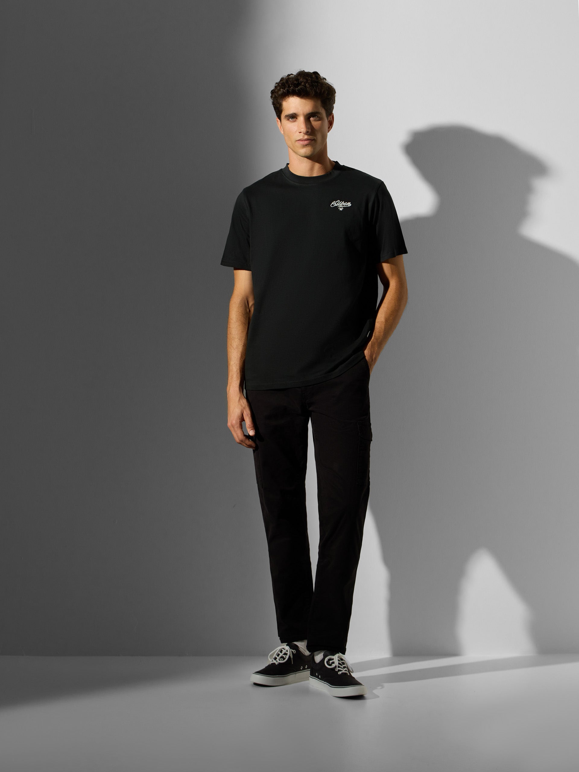 Pantalon sport cargo dark negro