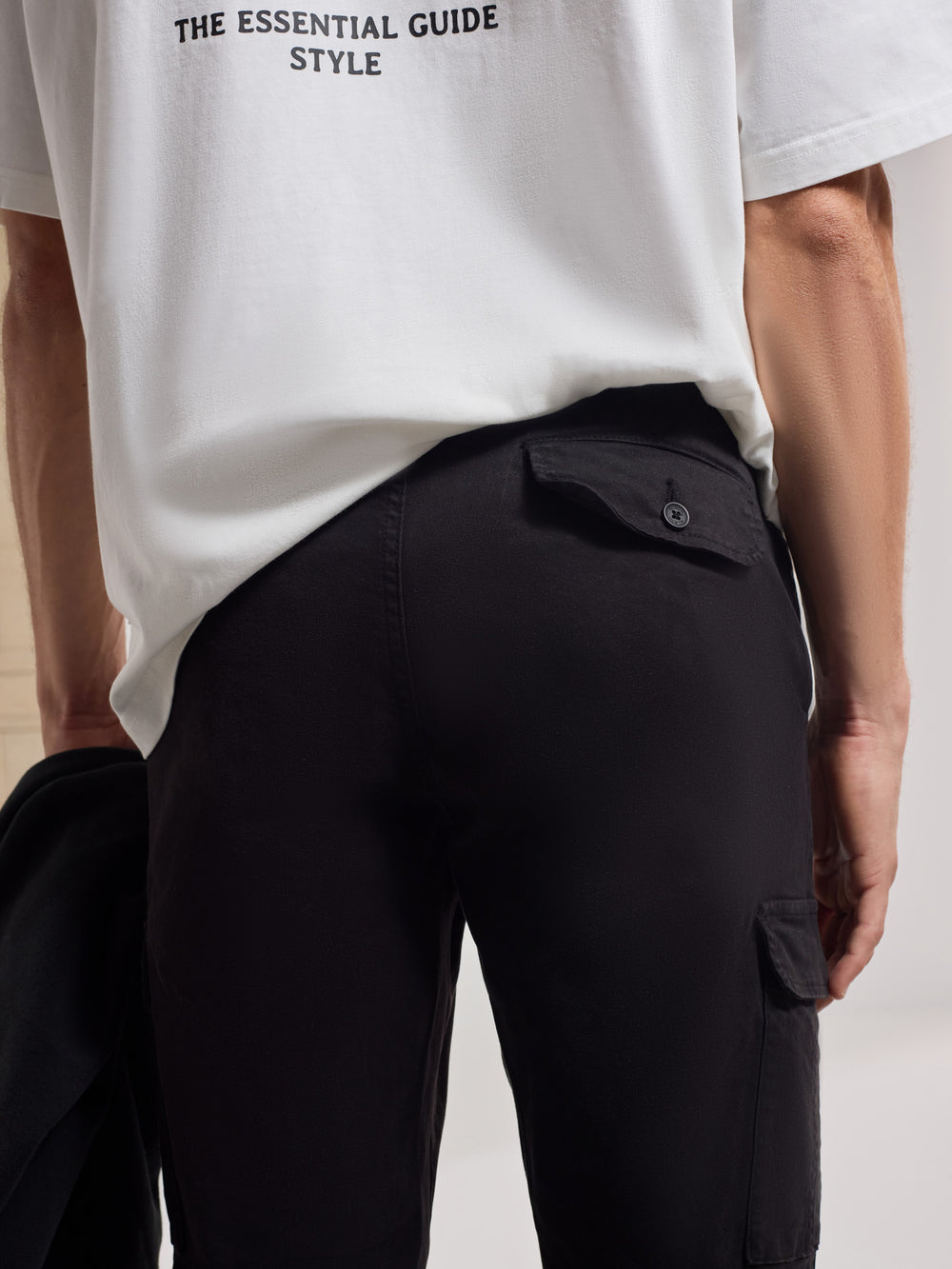Pantalon de sport cargo noir foncé