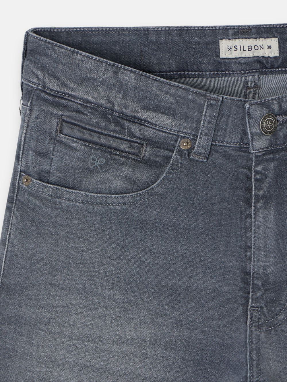 Pantalon de sport en jean gris foncé