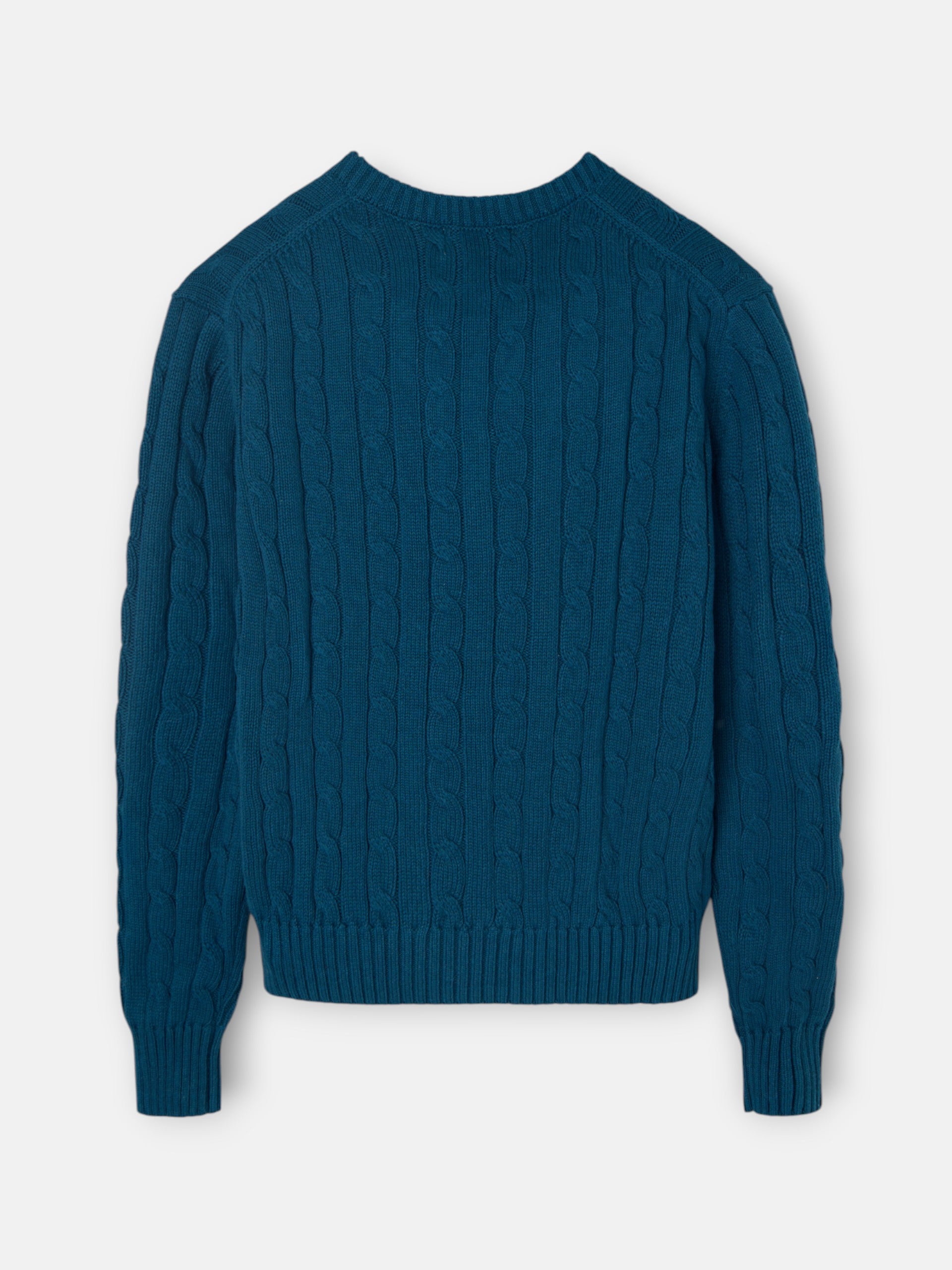 Pull en maille vert à col en V