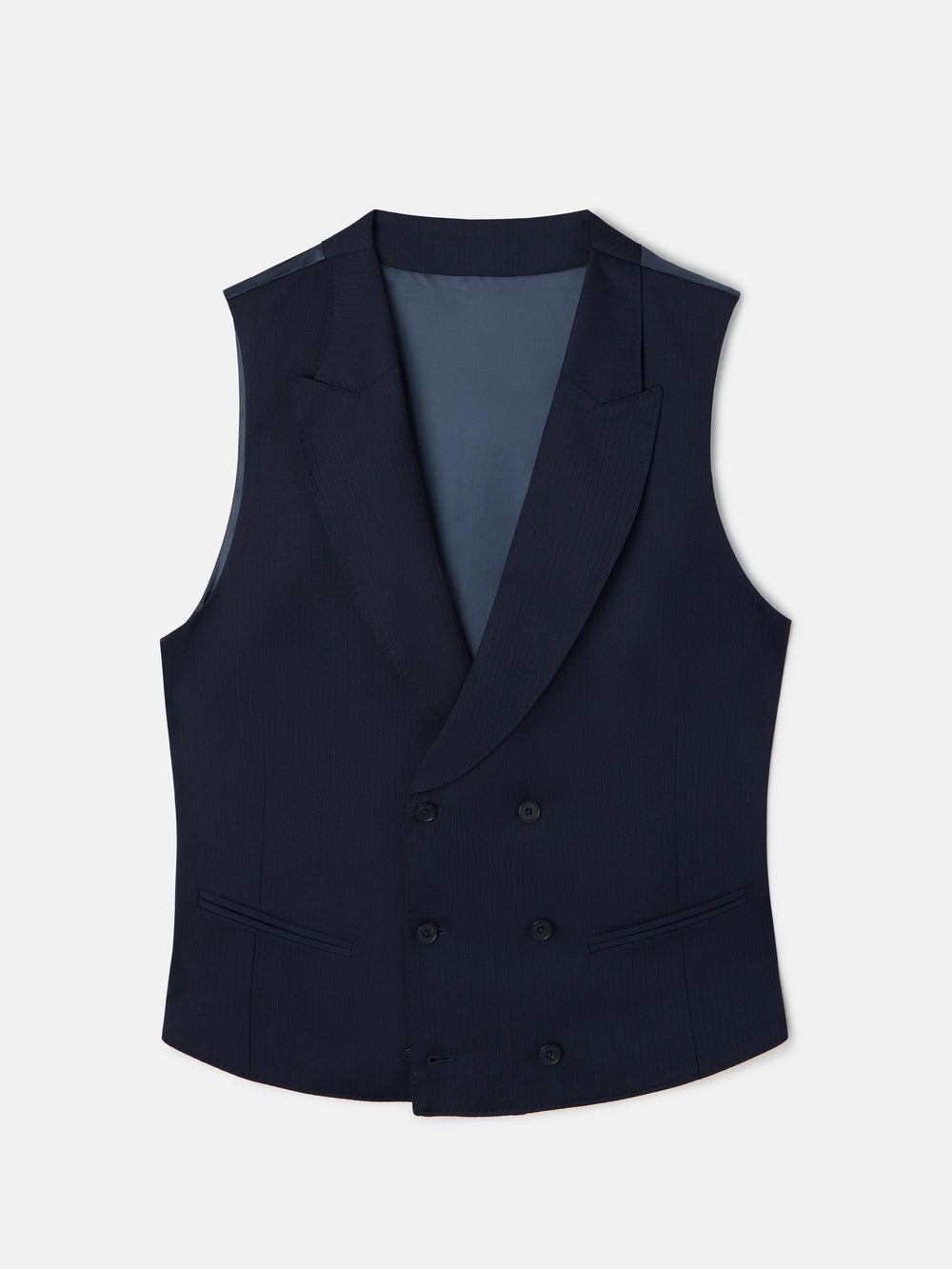 Chaleco chaque espiga azul marino