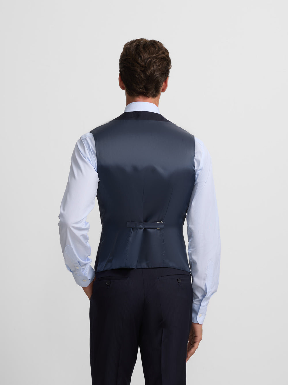 Chaleco chaque espiga azul marino