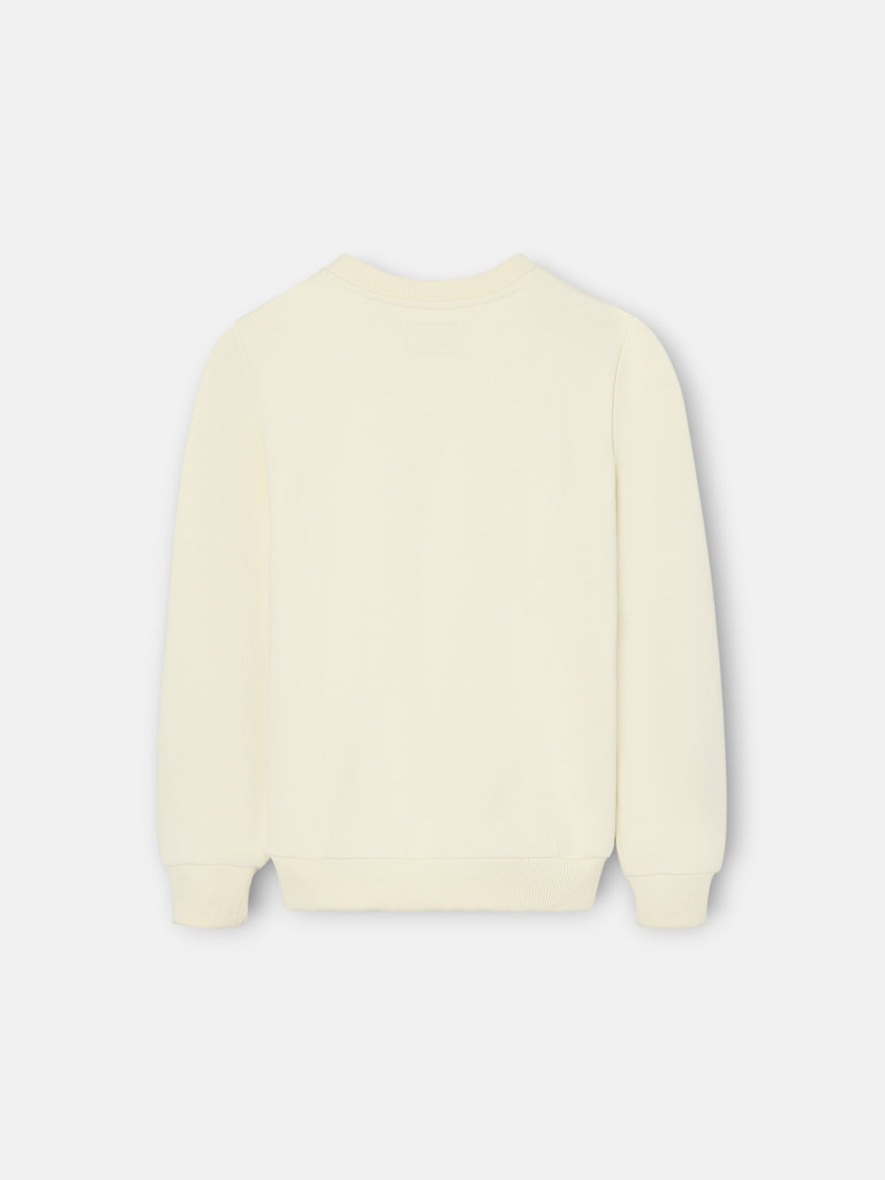 Sweatshirt kids letras silbon creme