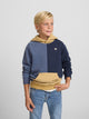 Sudadera kids hoodie multicolor azul mostaza
