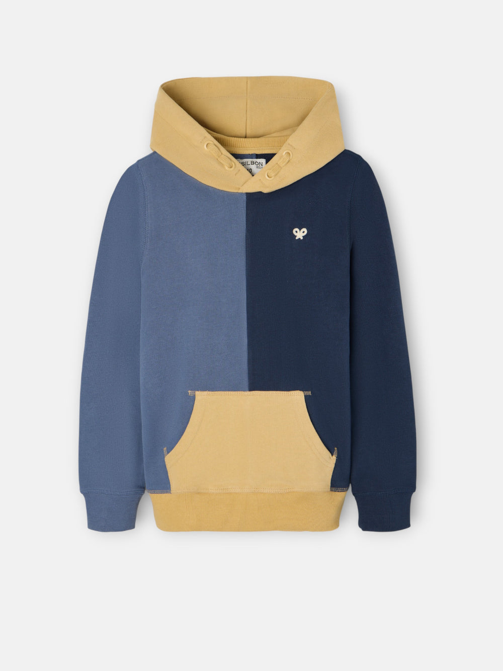 Sweatshirt kids hoodie multicolor azul mostarda