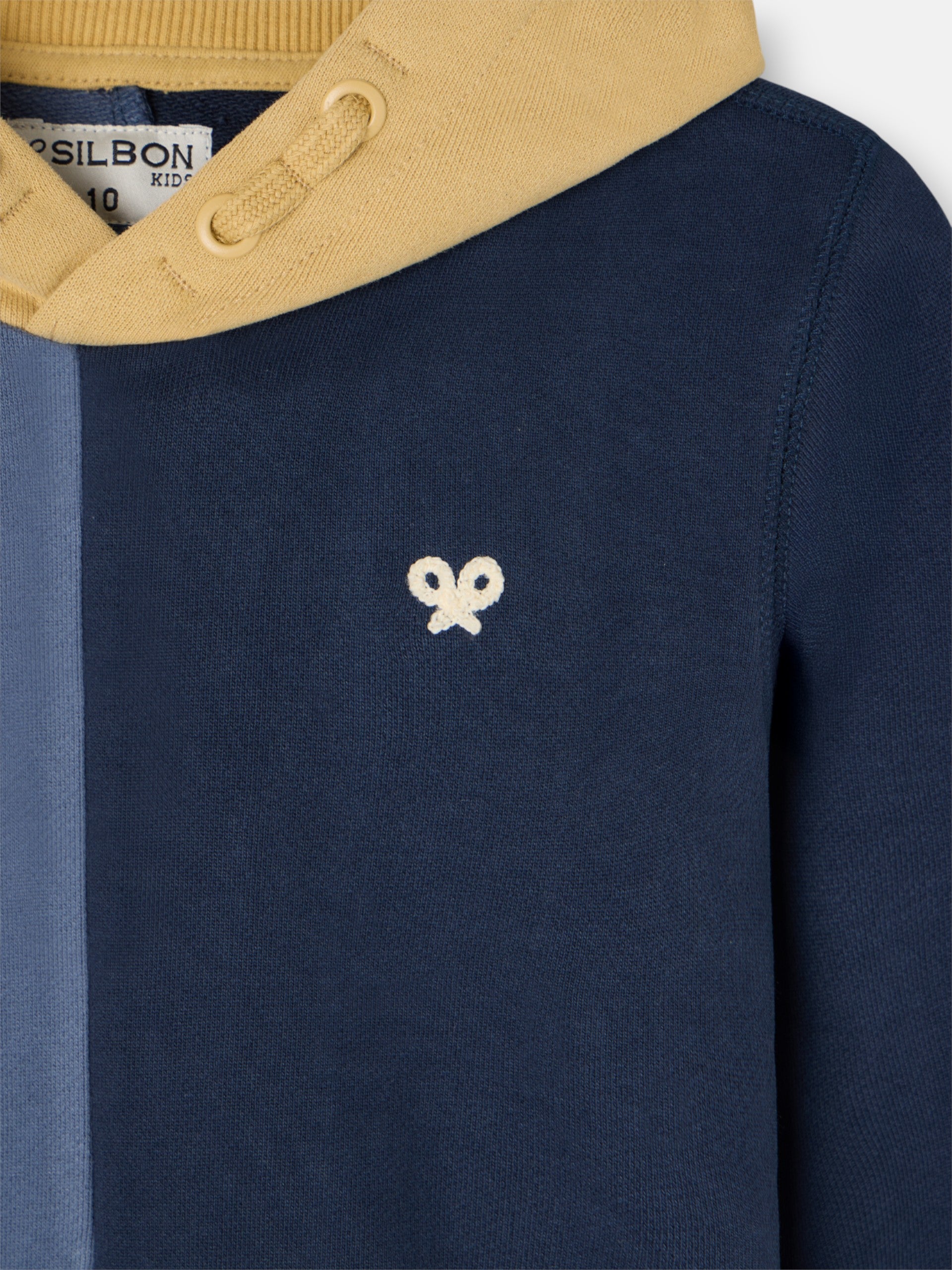 Sudadera kids hoodie multicolor azul mostaza