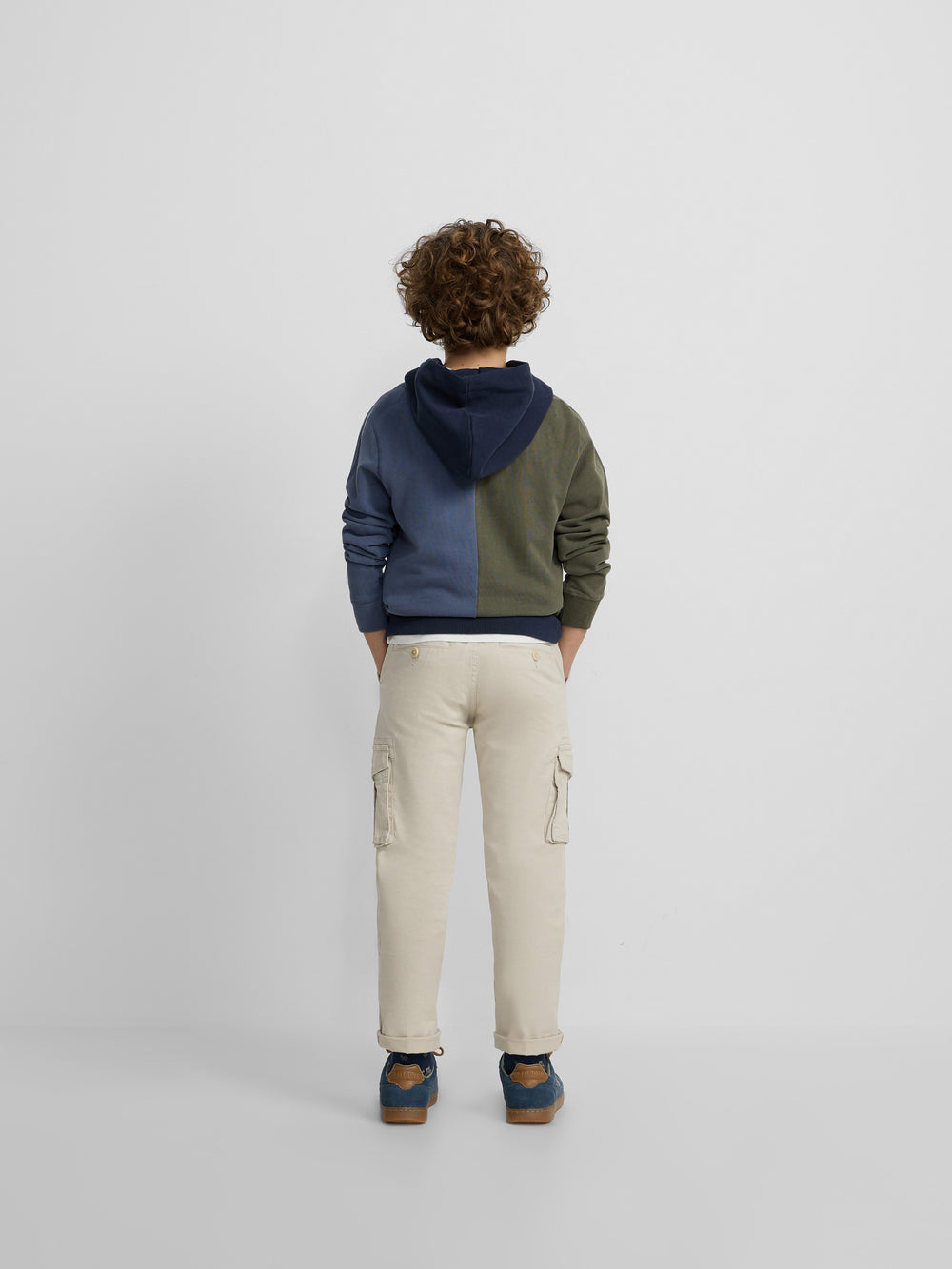 Sweatshirt kids hoodie multicolor azul verde