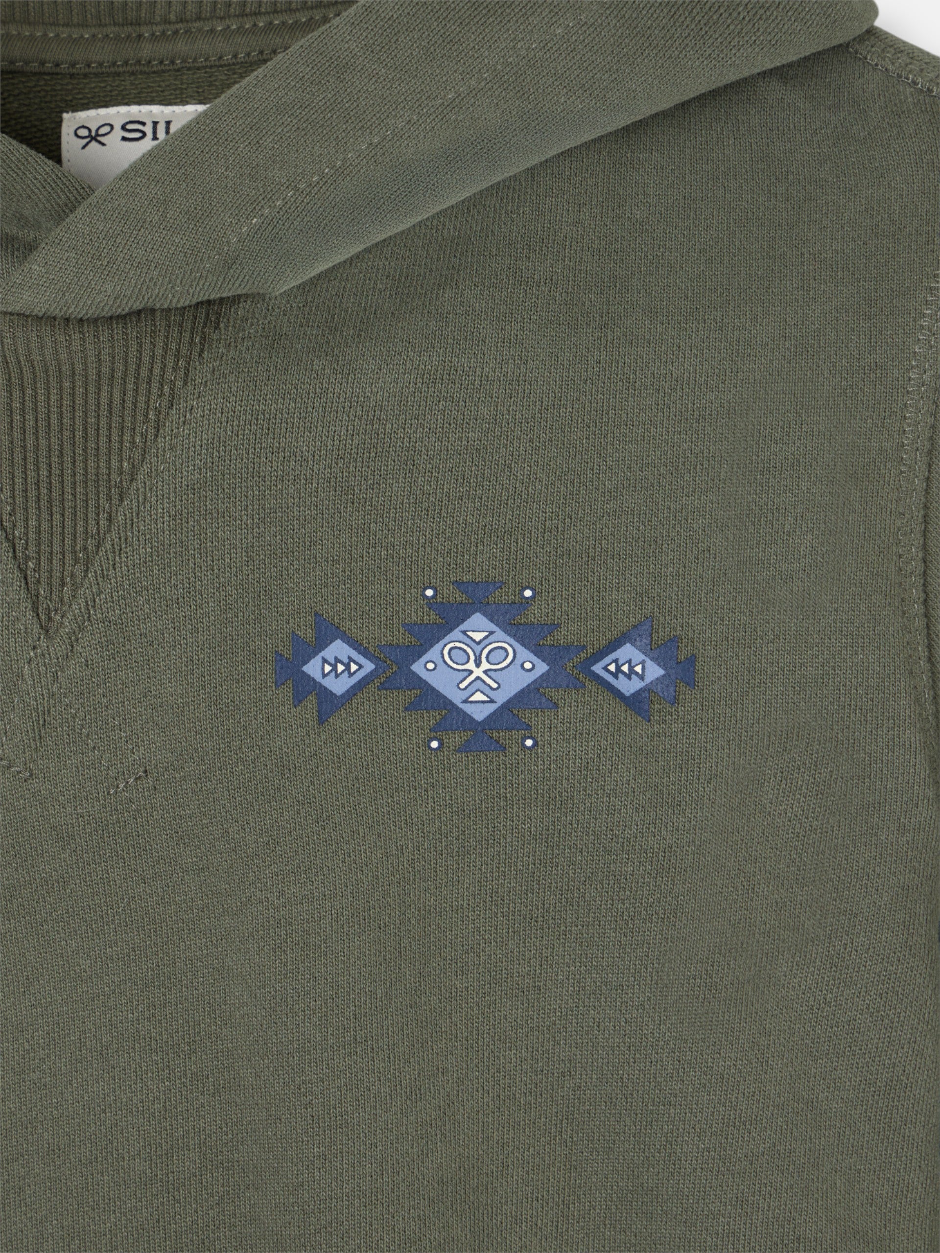 Sudadera kids hoodie cordon etnico verde
