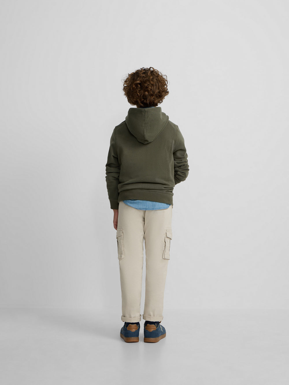 Sudadera kids hoodie cordon etnico verde