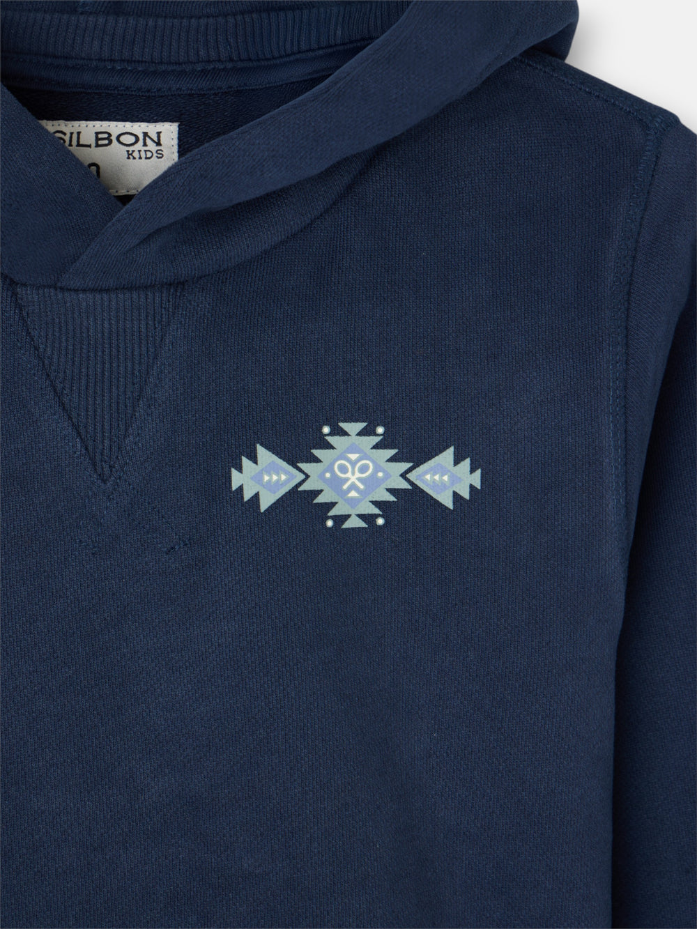 Sudadera kids hoodie cordon etnico azul marino