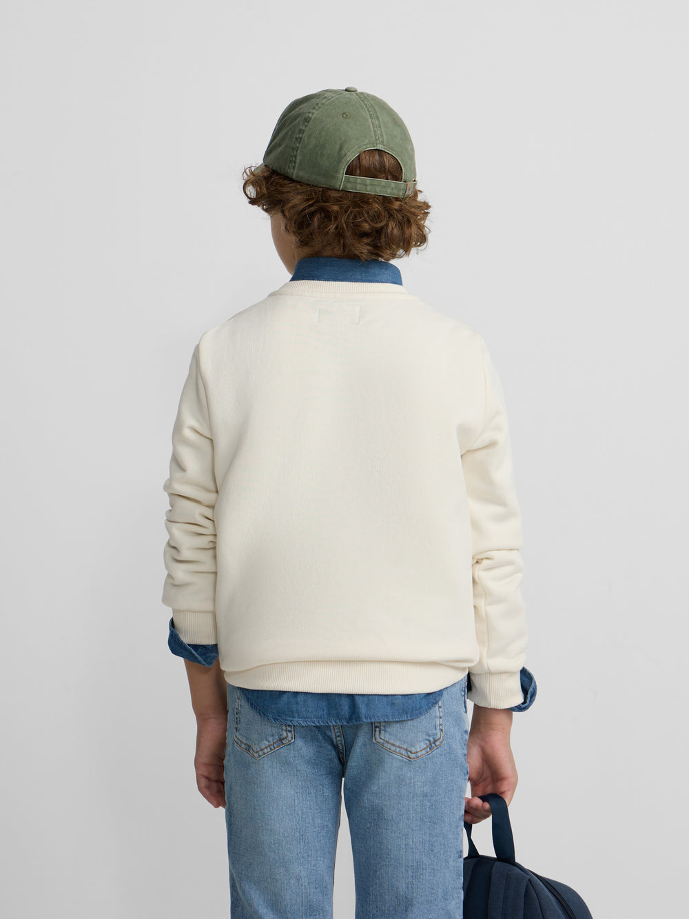 Sweatshirt kids minilogo creme