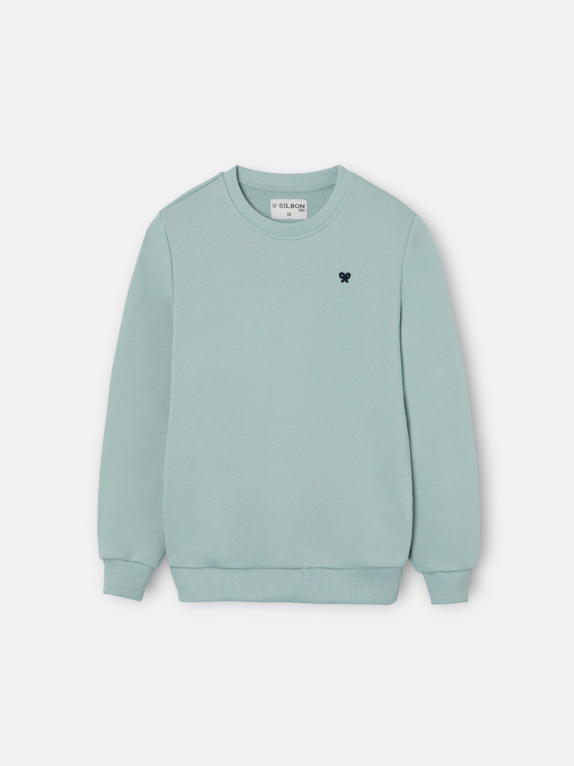 Sudadera kids minilogo verde