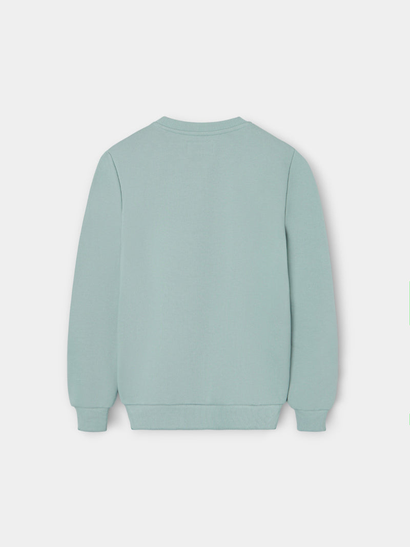 Sudadera kids minilogo verde