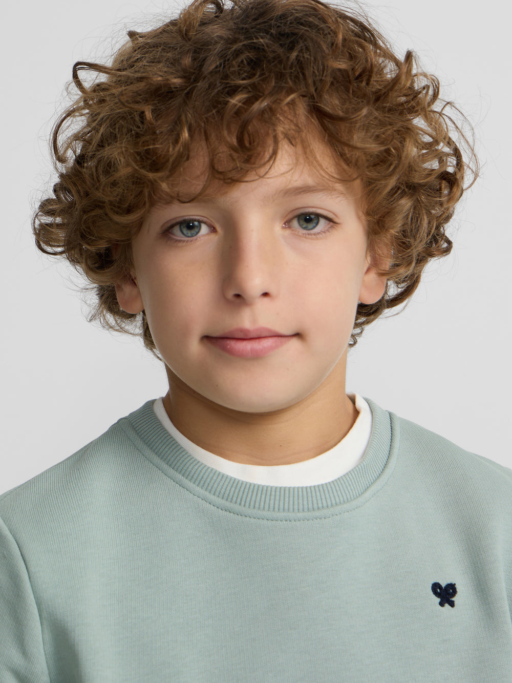 Sweatshirt kids minilogo verde