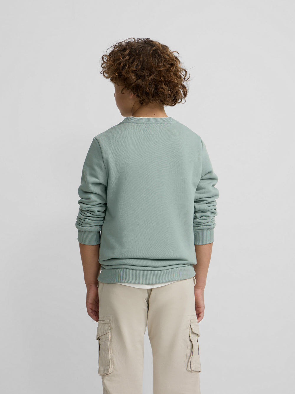 Sweatshirt kids minilogo verde