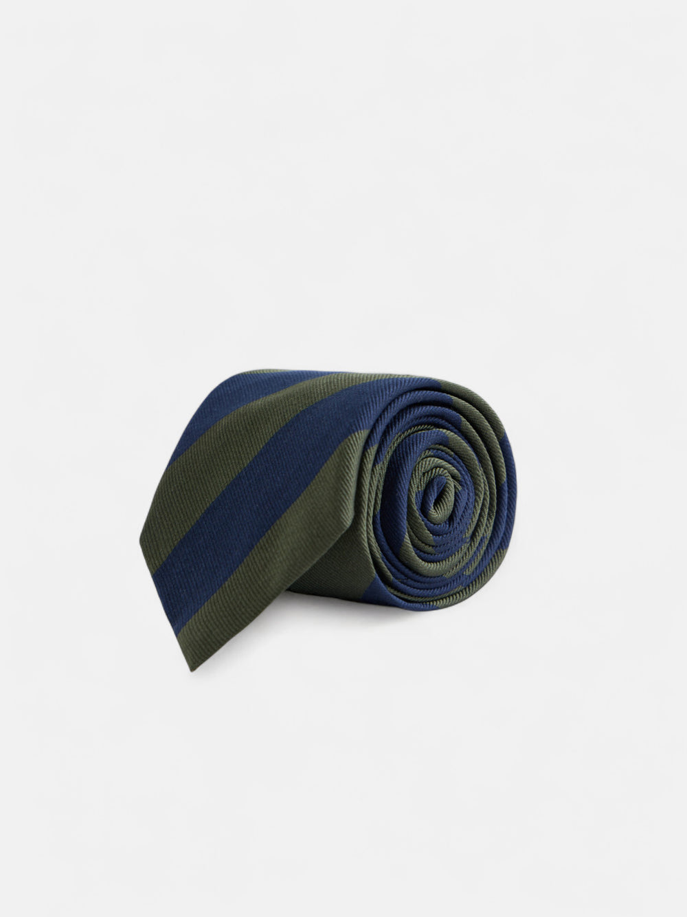 Corbata rayas marino verde