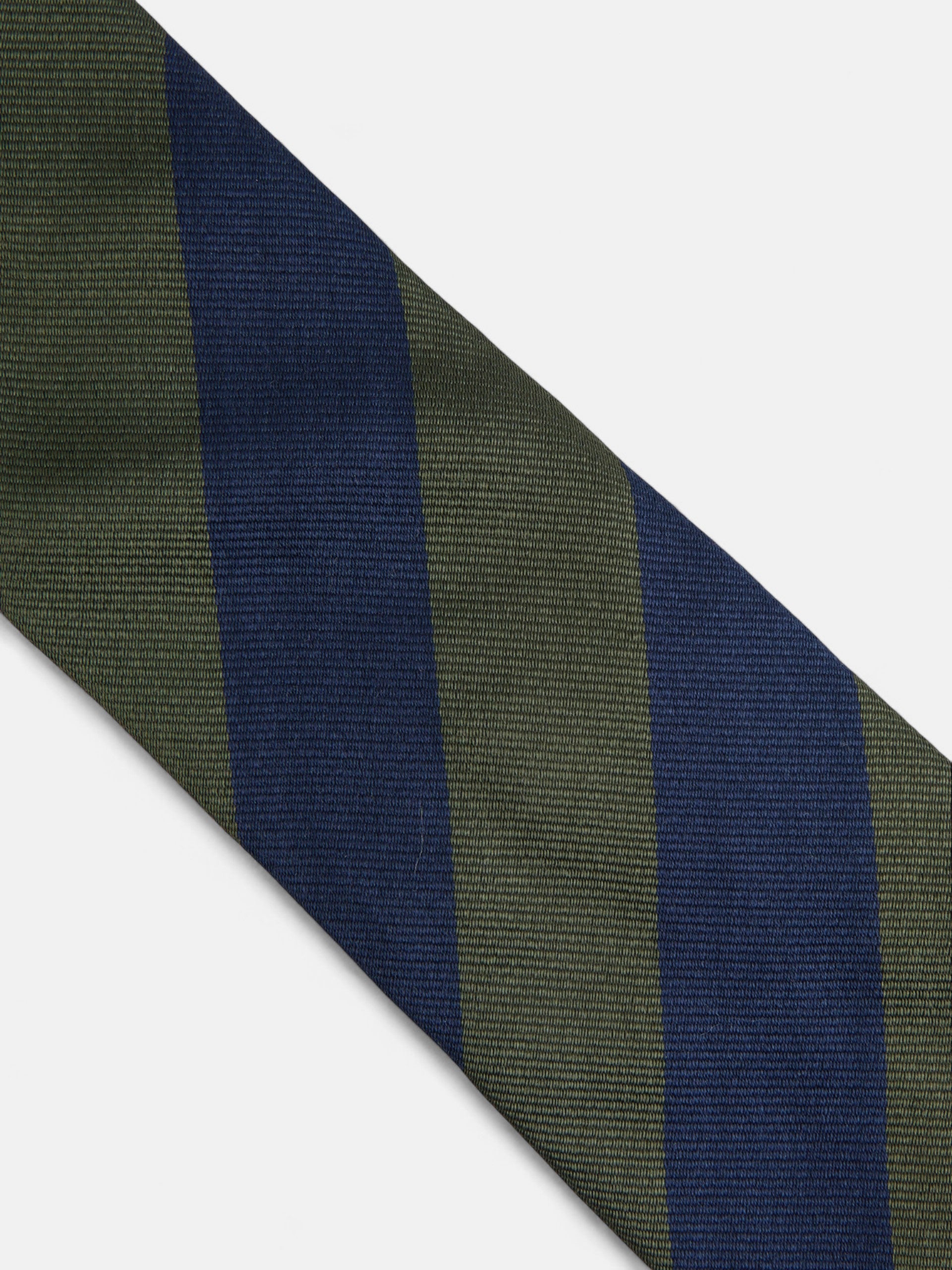 Corbata rayas marino verde