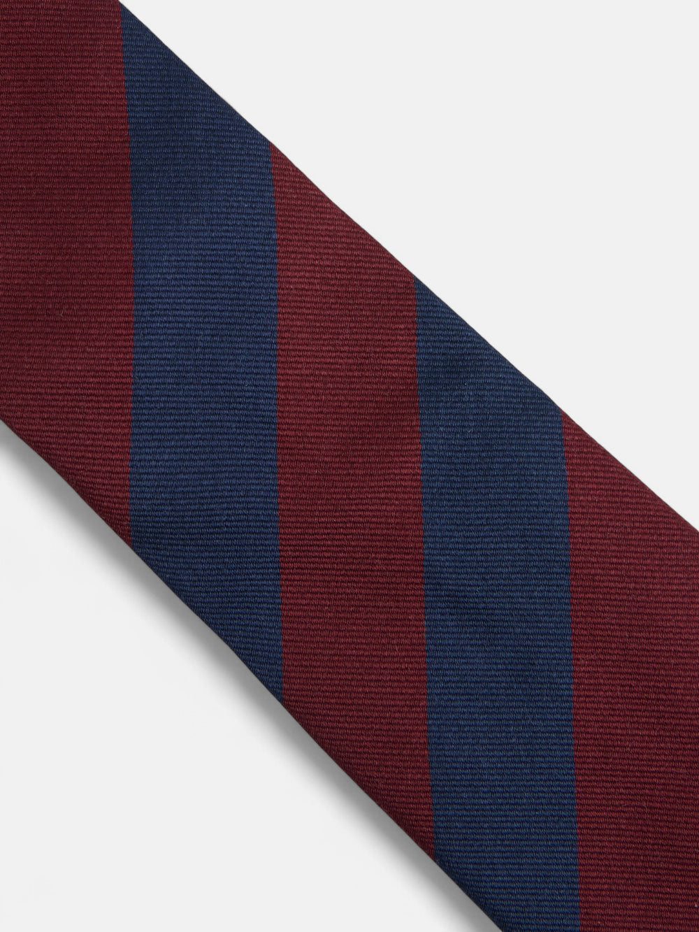 Corbata rayas marino burdeos