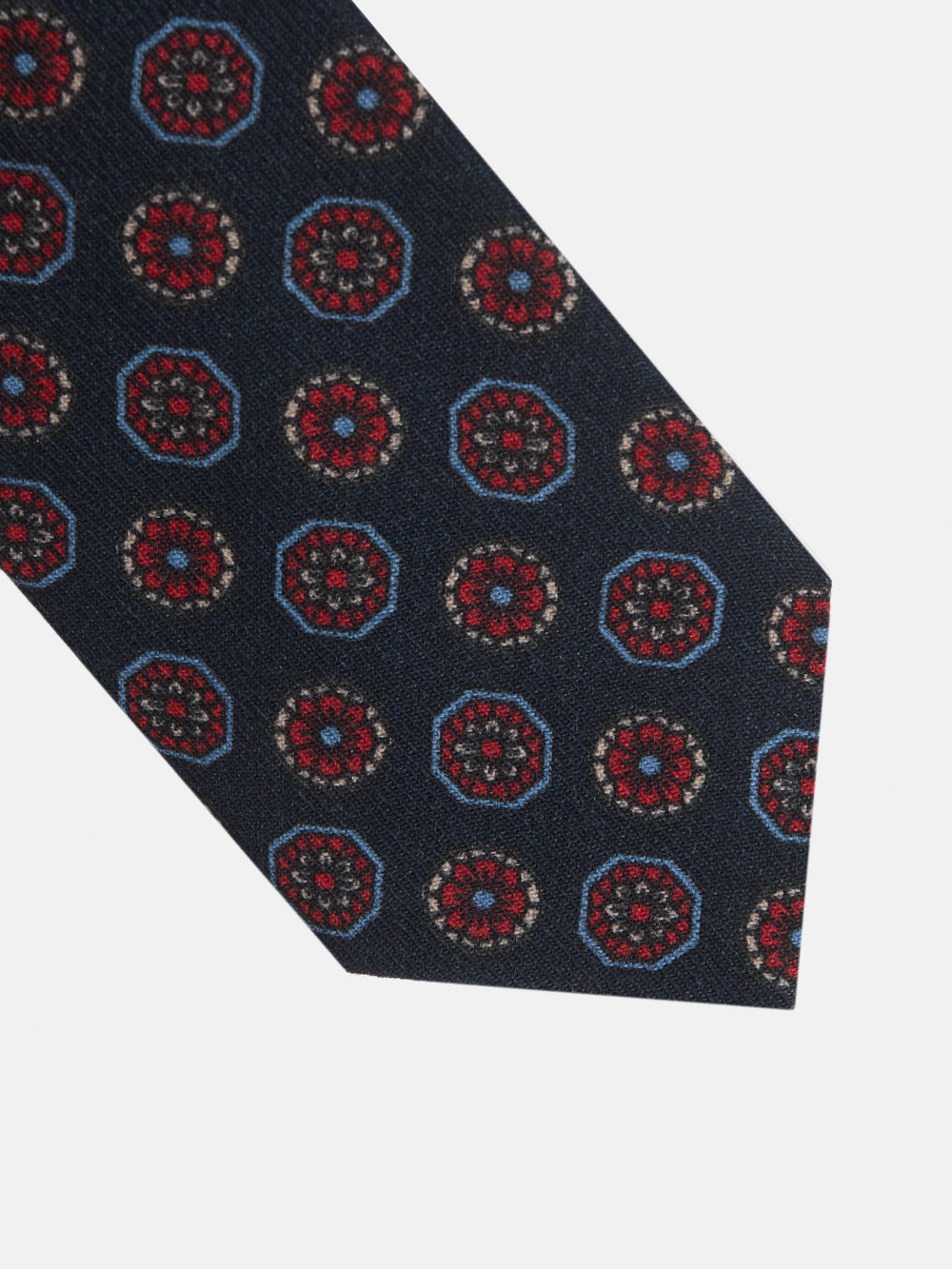 Corbata motivos ingleses azul marino