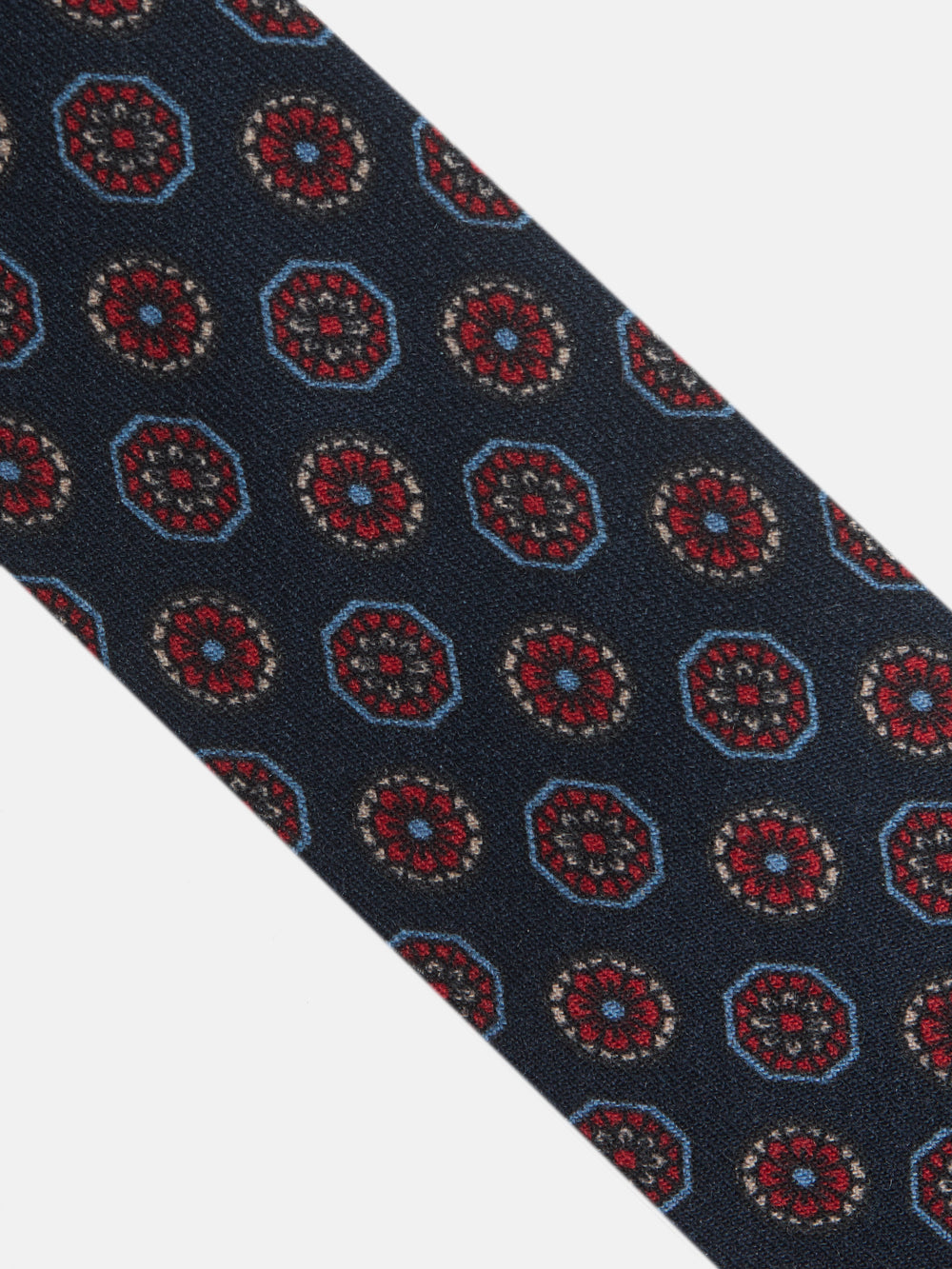 Corbata motivos ingleses azul marino