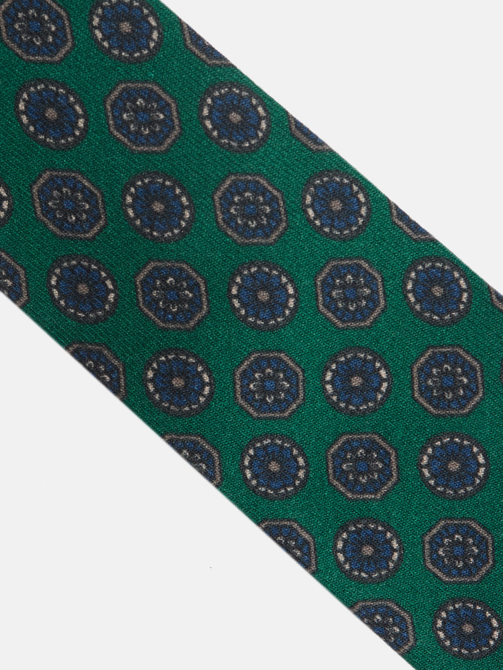 Gravata verde com padrões ingleses