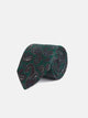 Gravata verde com padrão de caxemira