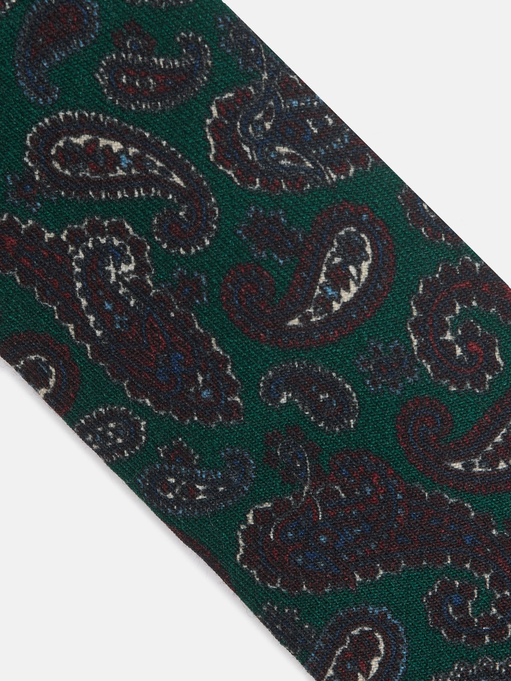 Corbata cachemira verde