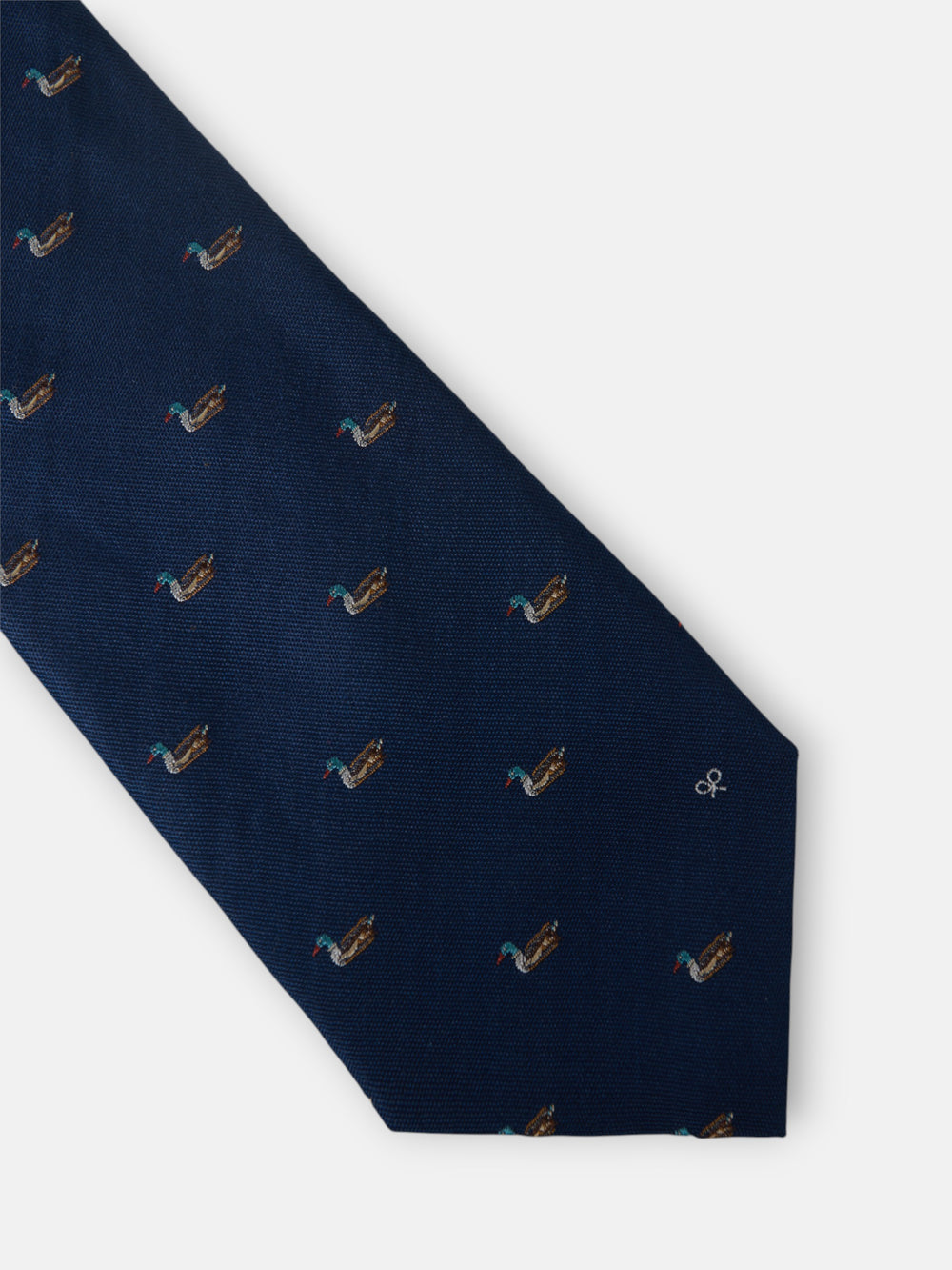 Corbata motivos duck raqueta azul marino