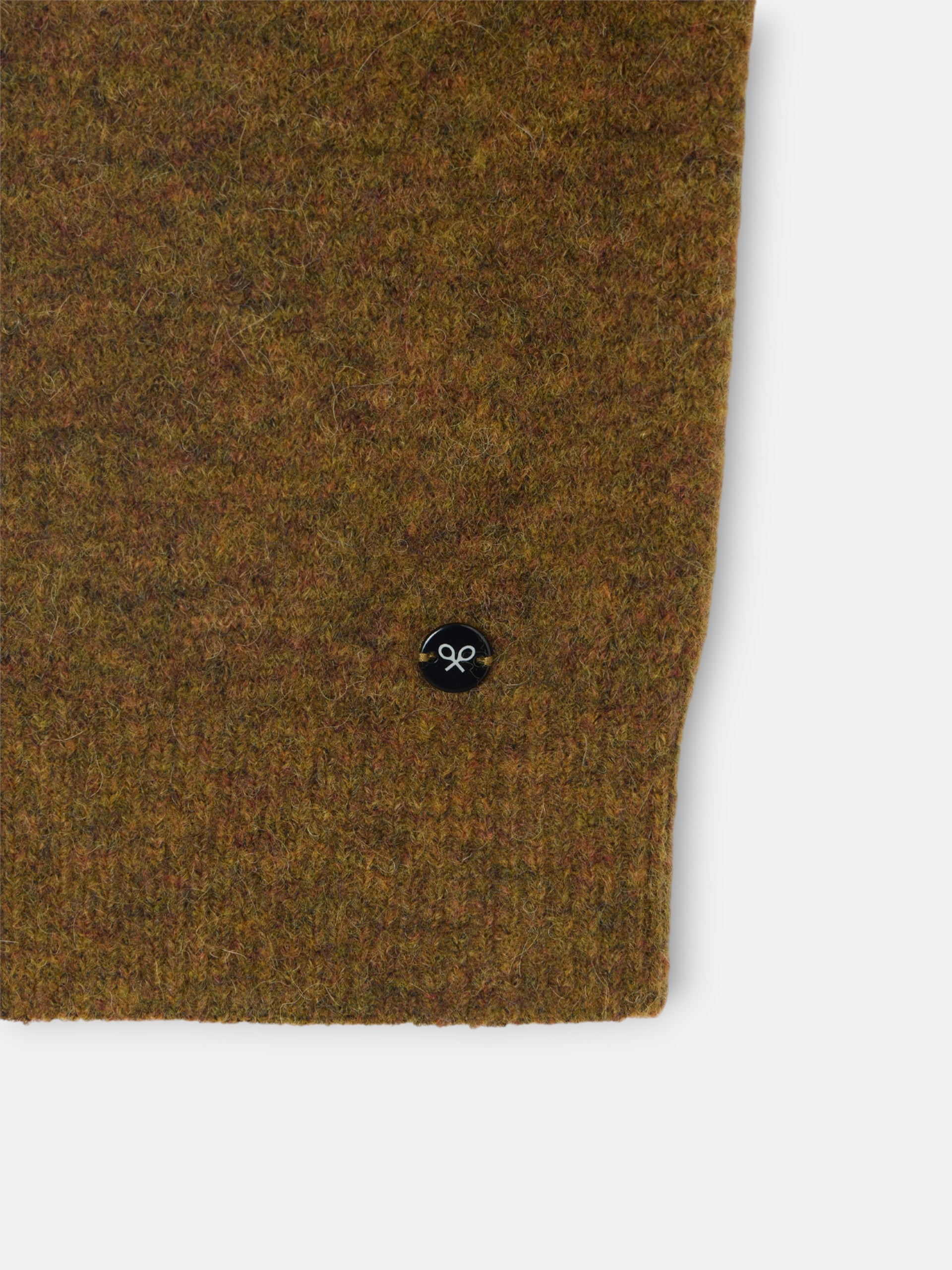 Cardigan col bobo contrasté vert