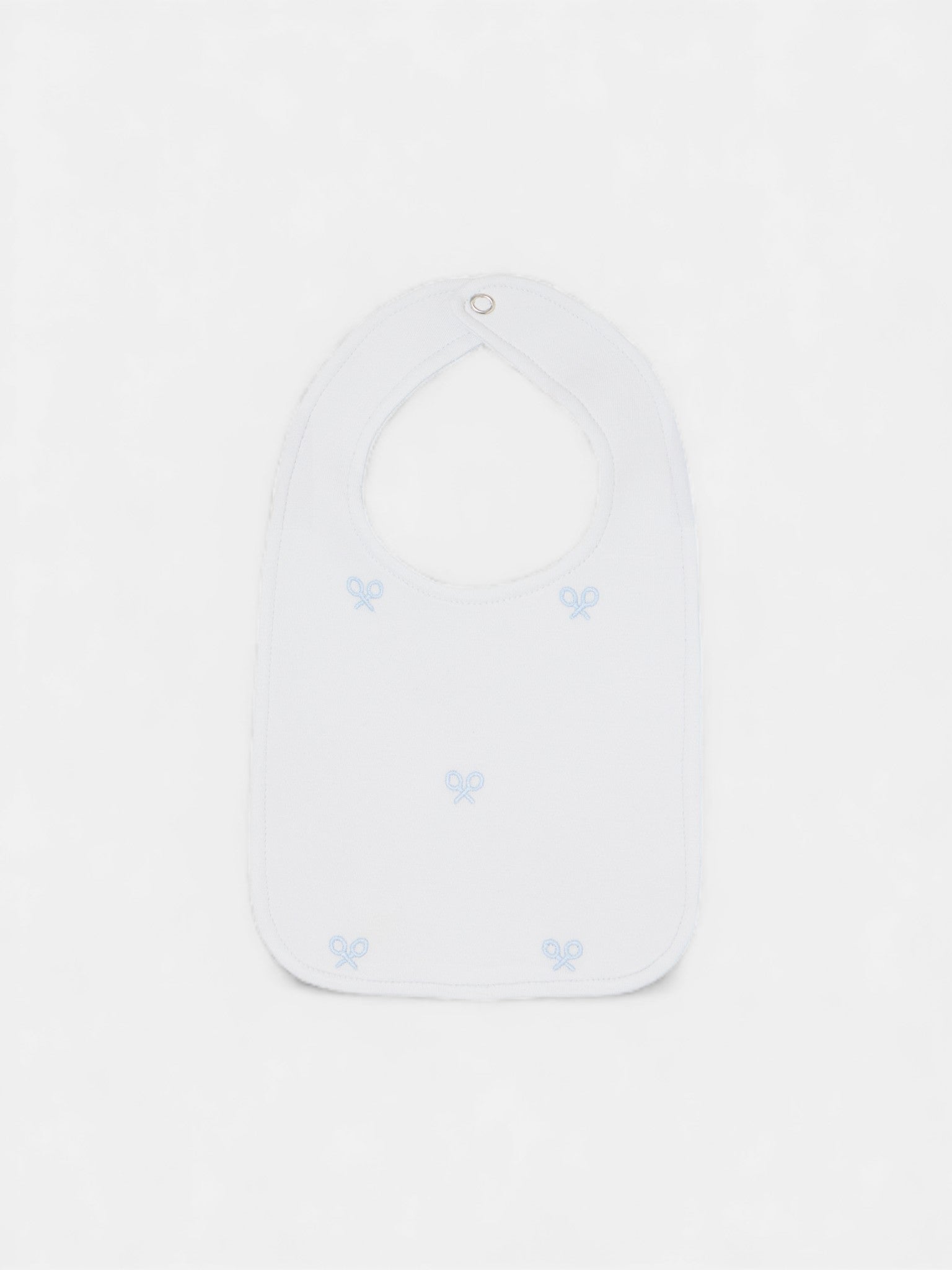 Babero baby miniraqueta azul celeste