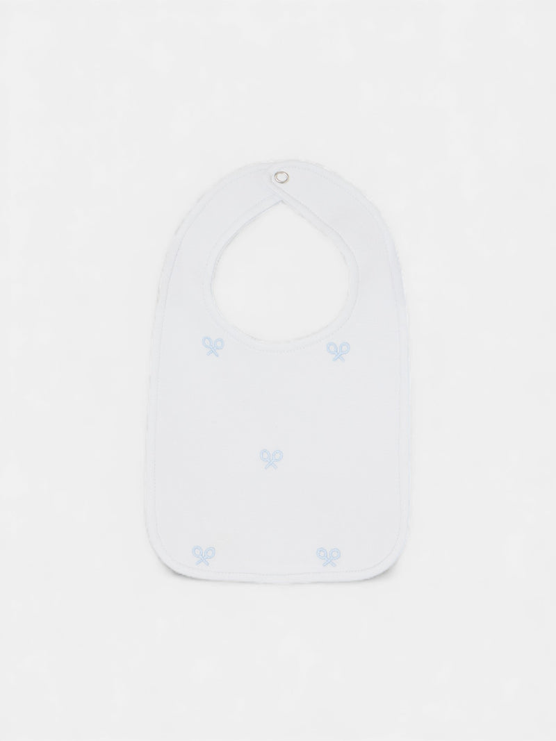 Babete baby miniraquete azul celeste