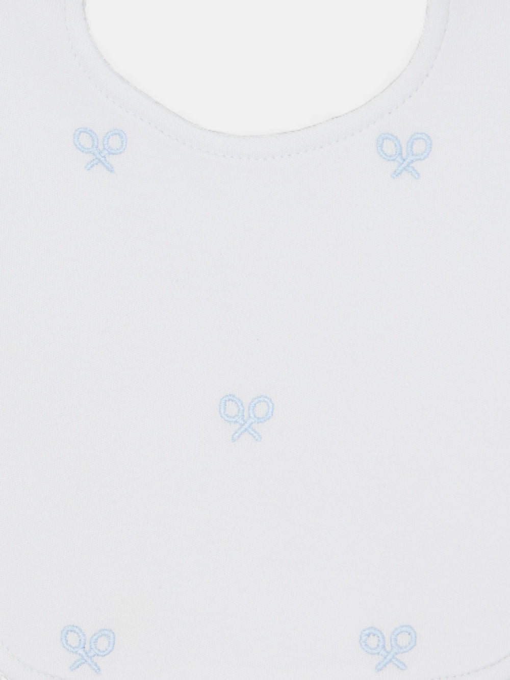 Babero baby miniraqueta azul celeste